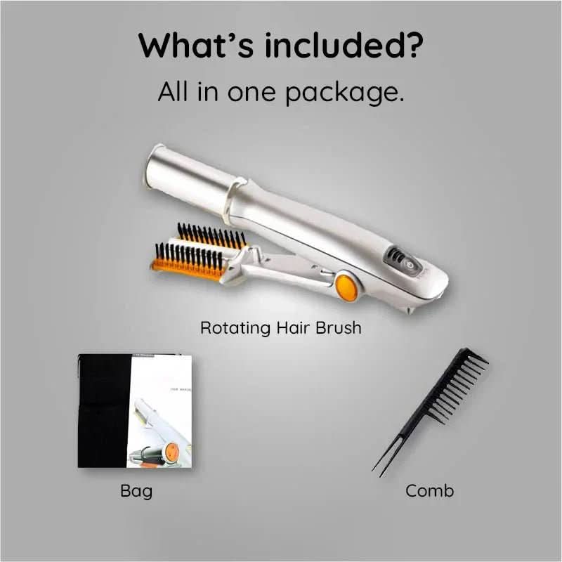 Cepillo giratorio para el cabello NovaGlam 2 en 1 – Diseño bidireccional compacto