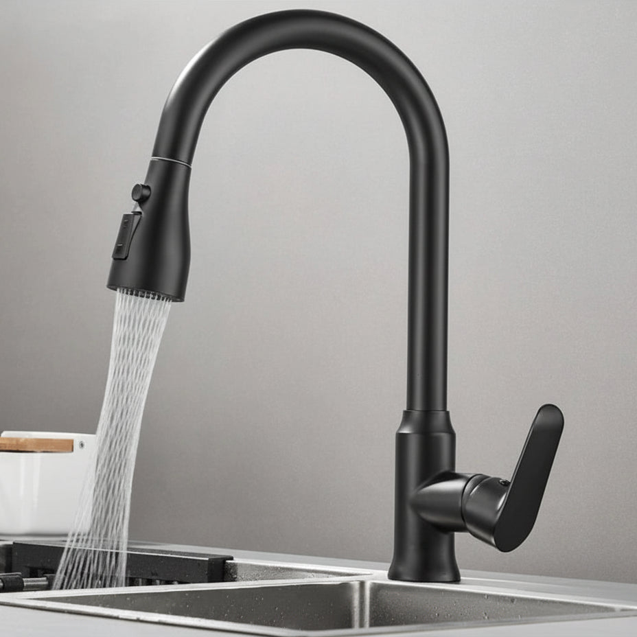 Torneira de cozinha extraível com rotação de 360° AureaFlow — Estilo contemporâneo elegante
