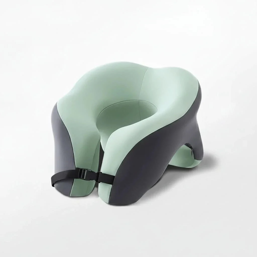 Cuscino da viaggio in memory foam MEMOFLEX — Supporto ergonomico per il collo, per viaggiare comodamente