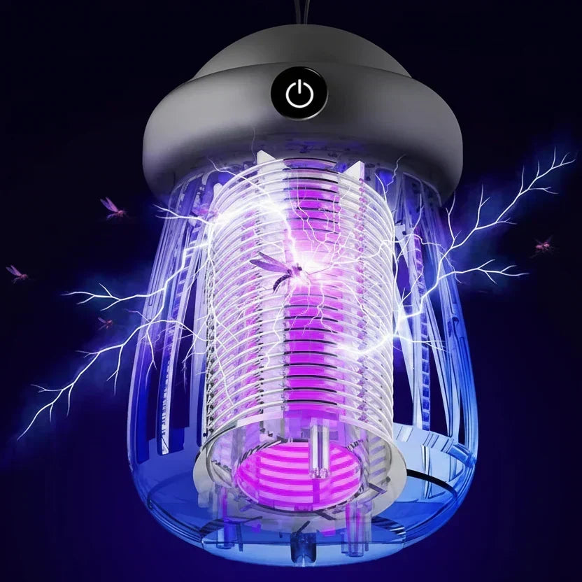 Lámpara antimosquitos NovaGuard – Rejilla eléctrica de 3000 V, luz ultravioleta