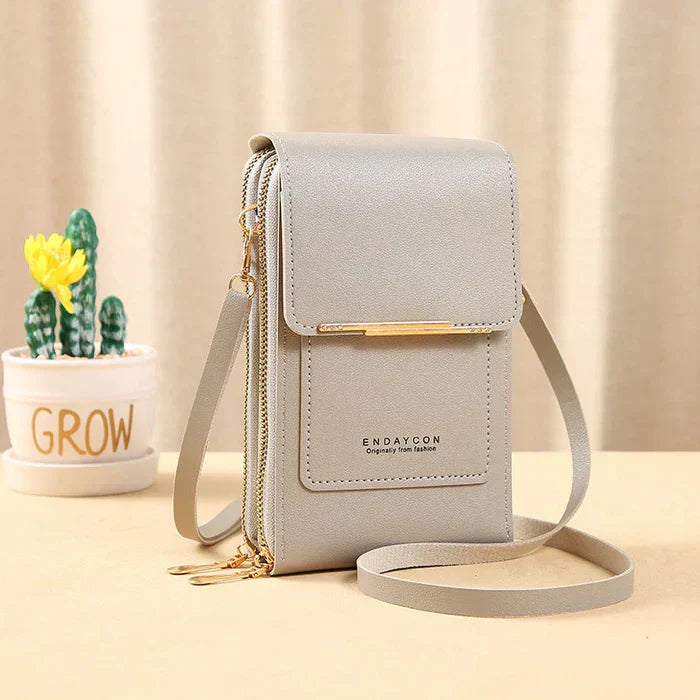 RFID-Blocking Women's Shoulder Bag Water-Resistant Purse for Phone, Cards, and Keys