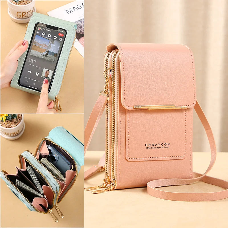 RFID-Blocking Women's Shoulder Bag Water-Resistant Purse for Phone, Cards, and Keys