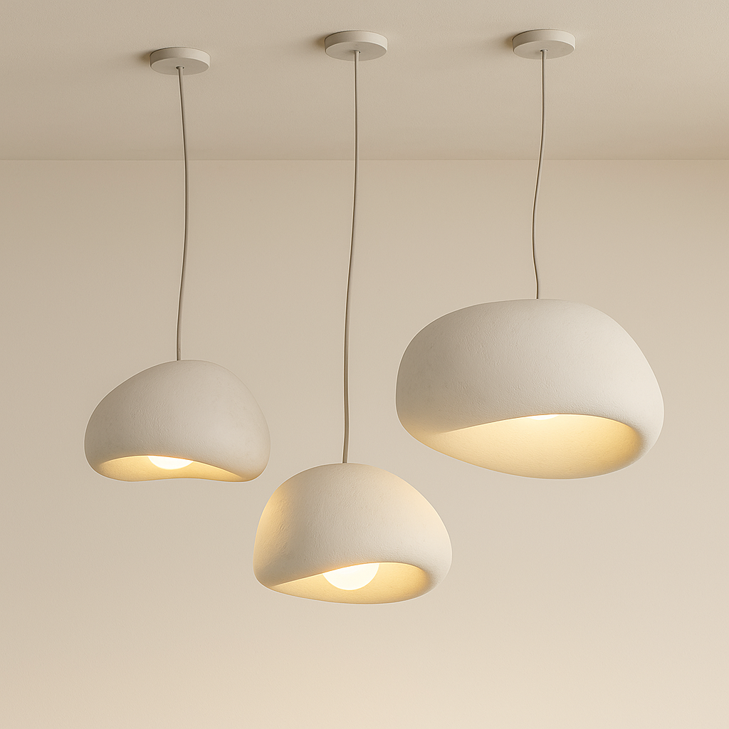 AuroraNest Nordic Inspired Organic Pendant Lighting For Kitchen Minimalist Fixture