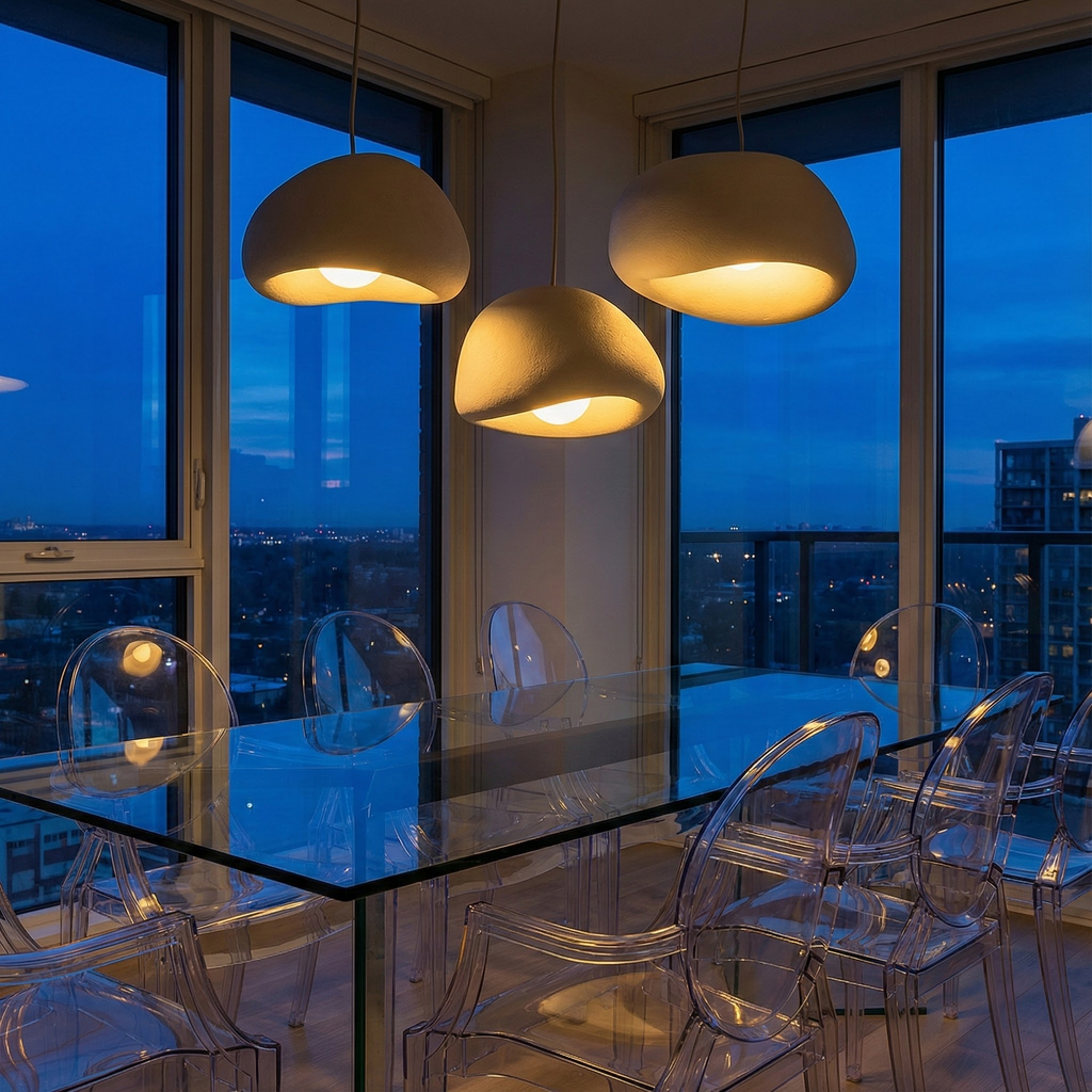 AuroraNest Nordic Inspired Organic Pendant Lighting For Kitchen Minimalist Fixture