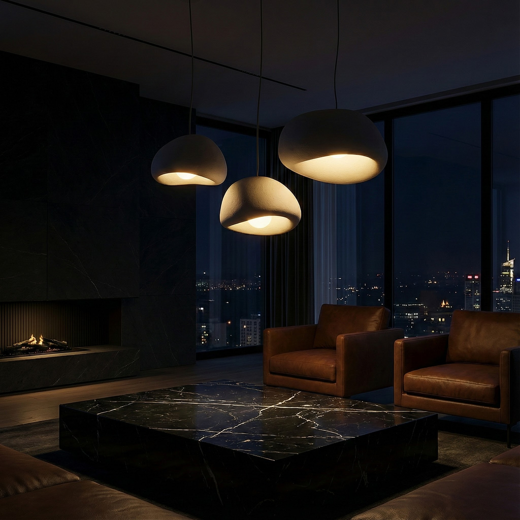 AuroraNest Nordic Inspired Organic Pendant Lighting For Kitchen Minimalist Fixture