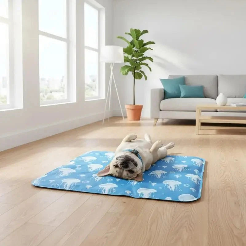 Gel-Kühlmatte für Hunde und Katzen — Abkühlung ohne Strom und Wasser