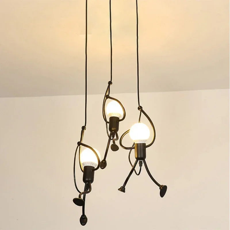 Unique Wall Lamp: Climbing Man Industrial Design Sculpture, Scandinavian Wall Lighting