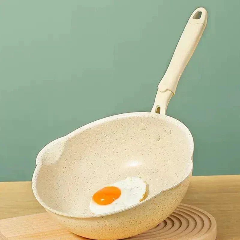 TerraStone Pro Deep Nonstick Wok — Maifan Stone Coating, Three-Layer Base, Aluminum Alloy