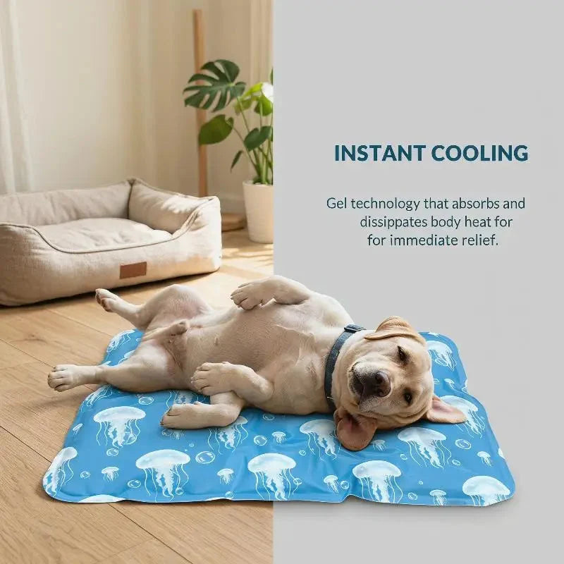 Gel-Kühlmatte für Hunde und Katzen — Abkühlung ohne Strom und Wasser