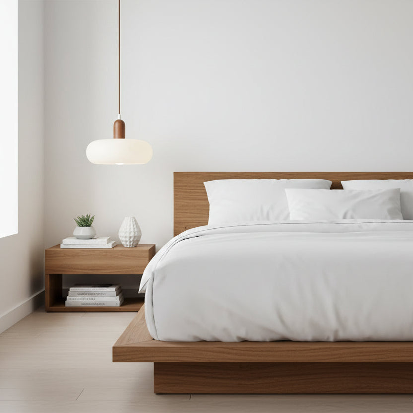 NovaLume Pendant Light In Cream With Clean, Minimalist Silhouette For Modern Interiors