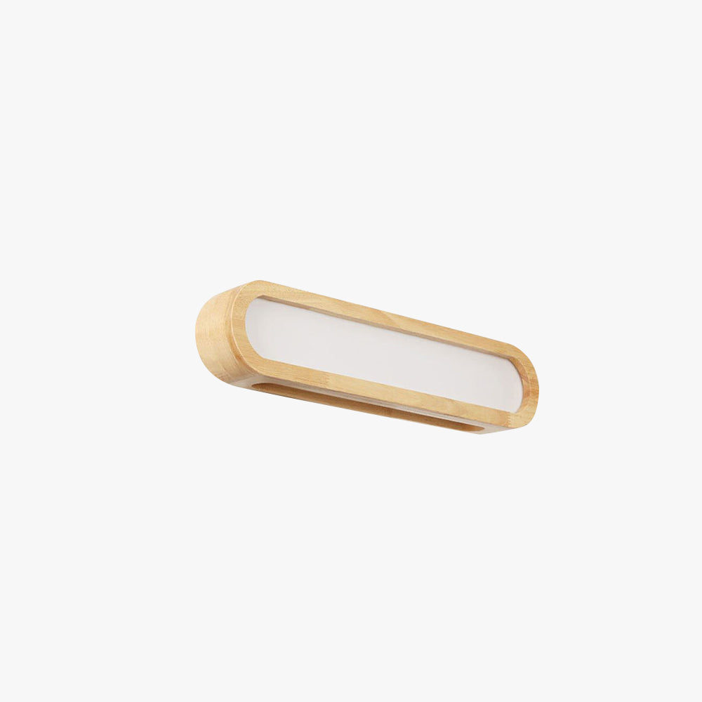Havenwald Wooden Wall Light With Soft Diffused LED Panel For Bedroom And Living Spaces