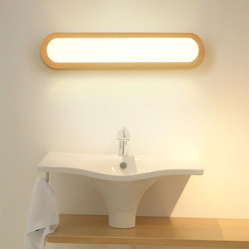 Havenwald Wooden Wall Light With Soft Diffused LED Panel For Bedroom And Living Spaces