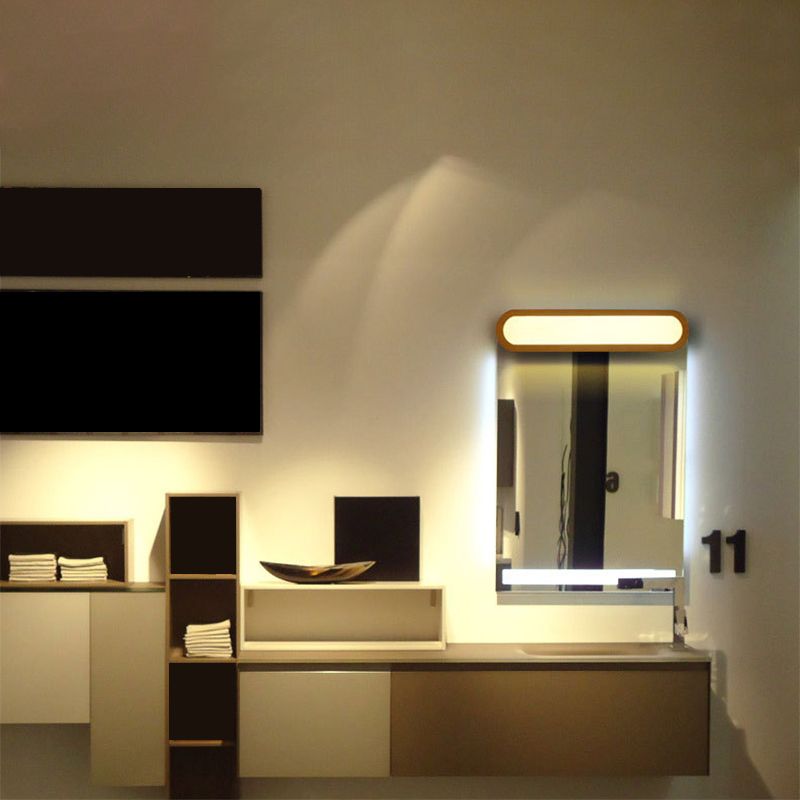 Havenwald Wooden Wall Light With Soft Diffused LED Panel For Bedroom And Living Spaces