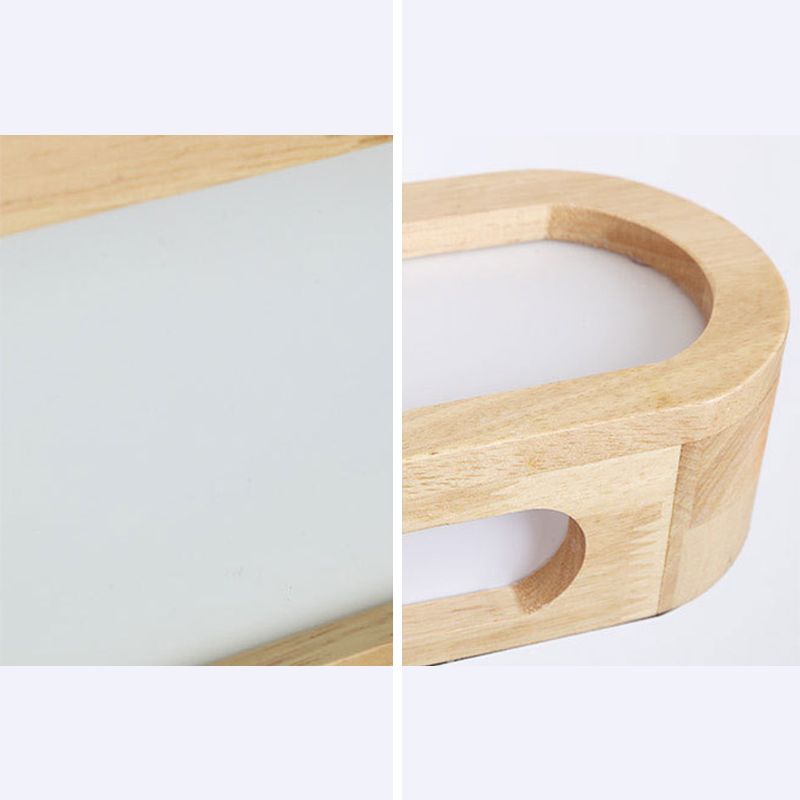 Havenwald Wooden Wall Light With Soft Diffused LED Panel For Bedroom And Living Spaces