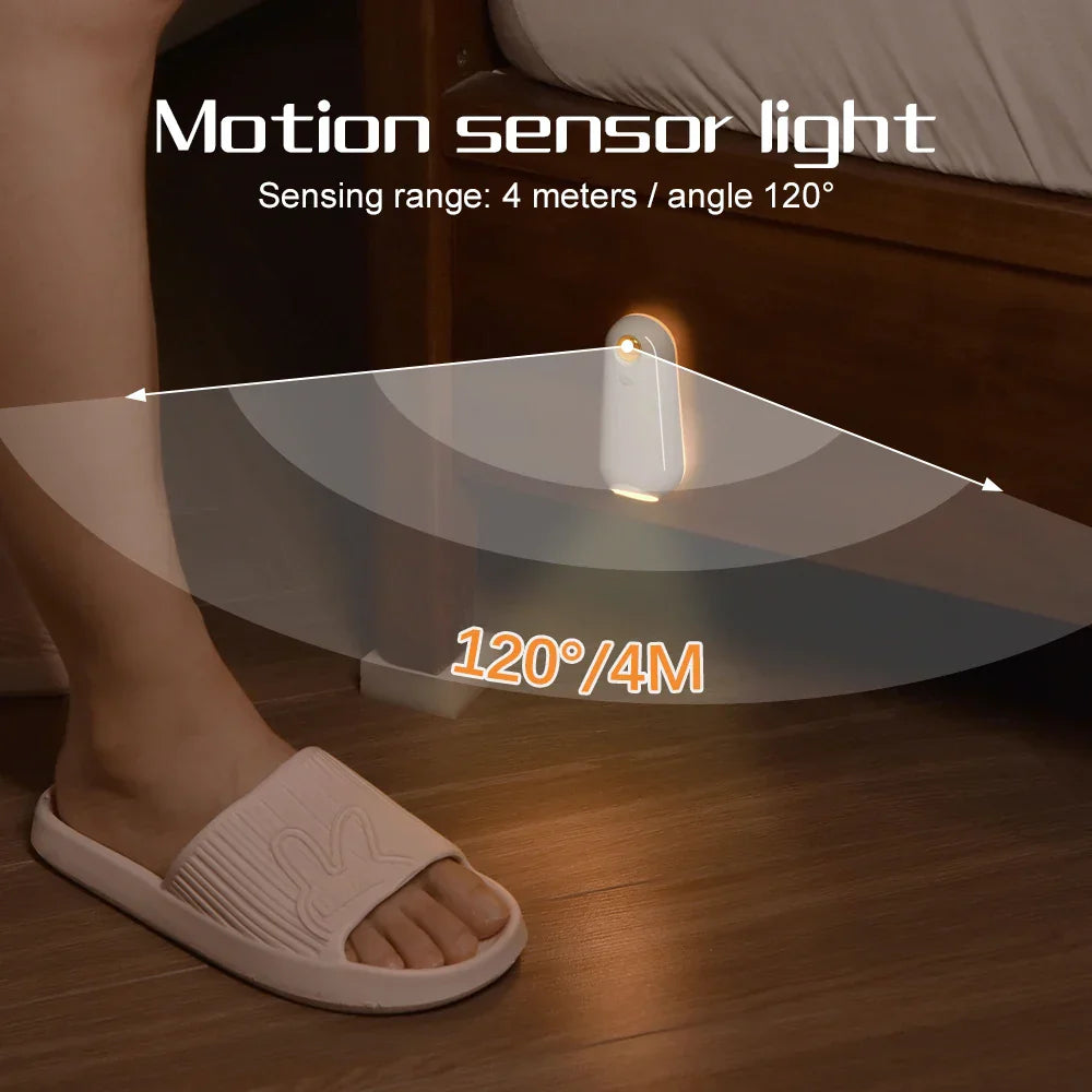 Motion Activated Toilet Night Light With RGB Colors Rechargeable IPX3 Waterproof
