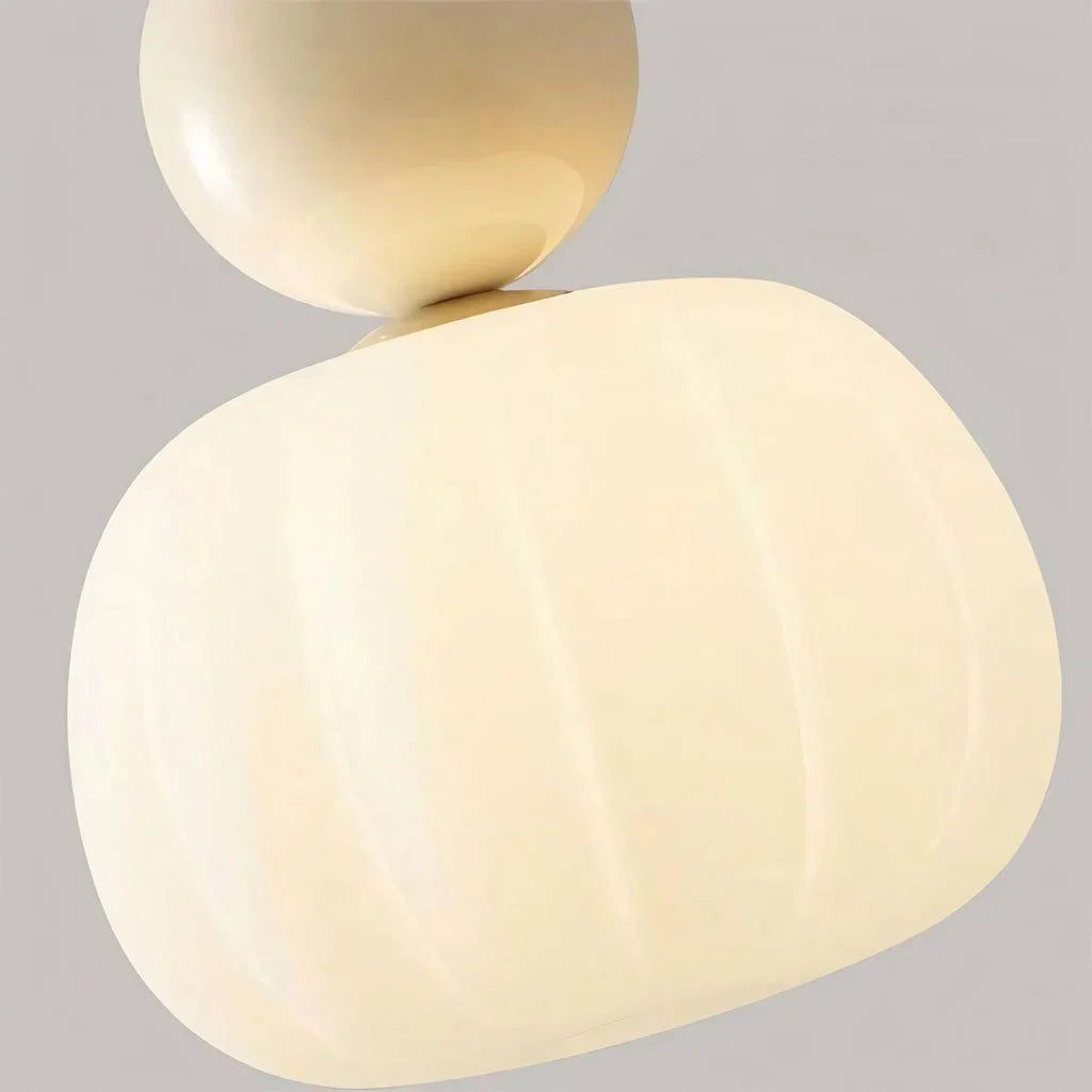 NovaLume Pendant Light In Cream Finish For Contemporary Living Spaces And Modern Hallways