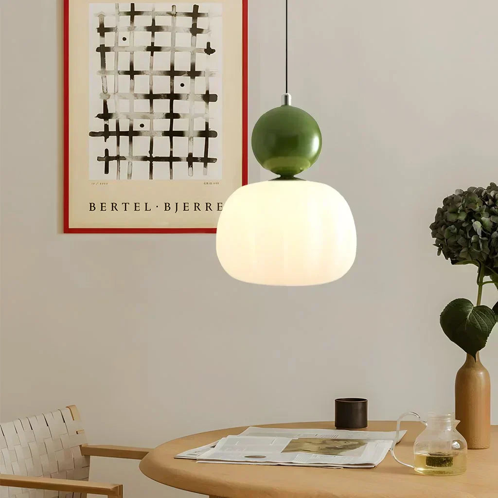 NovaLume Pendant Light In Cream Finish For Contemporary Living Spaces And Modern Hallways