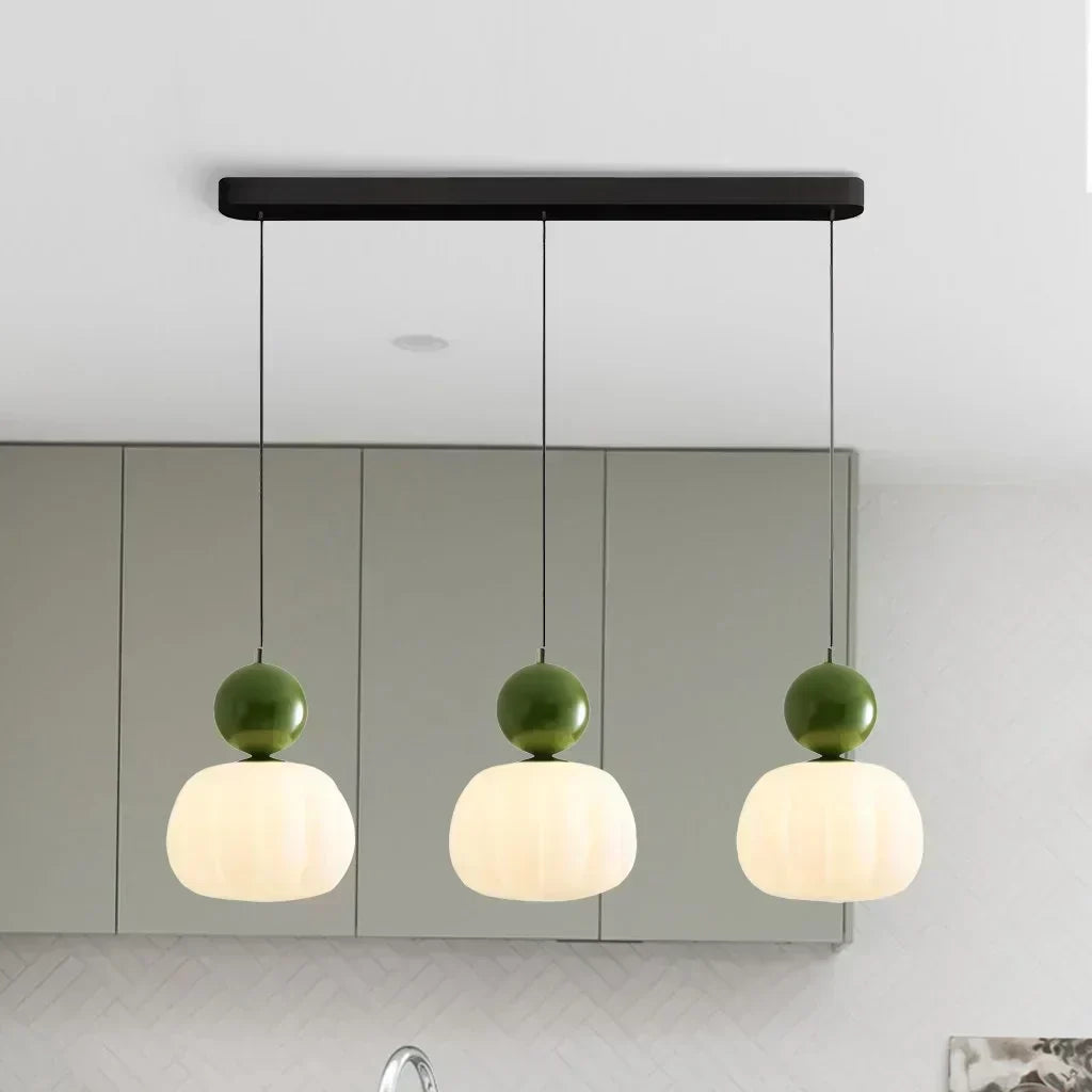 NovaLume Pendant Light In Cream Finish For Contemporary Living Spaces And Modern Hallways