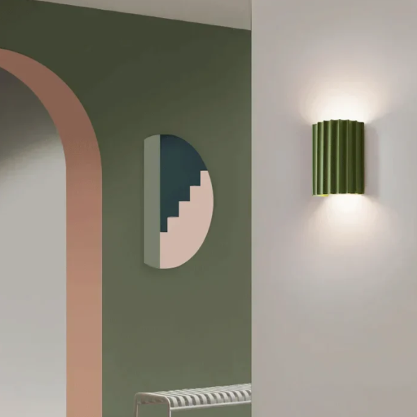 Lumora Wall Light In Resin With Dual-Sided Ambient Glow For Modern Interiors And Hallways