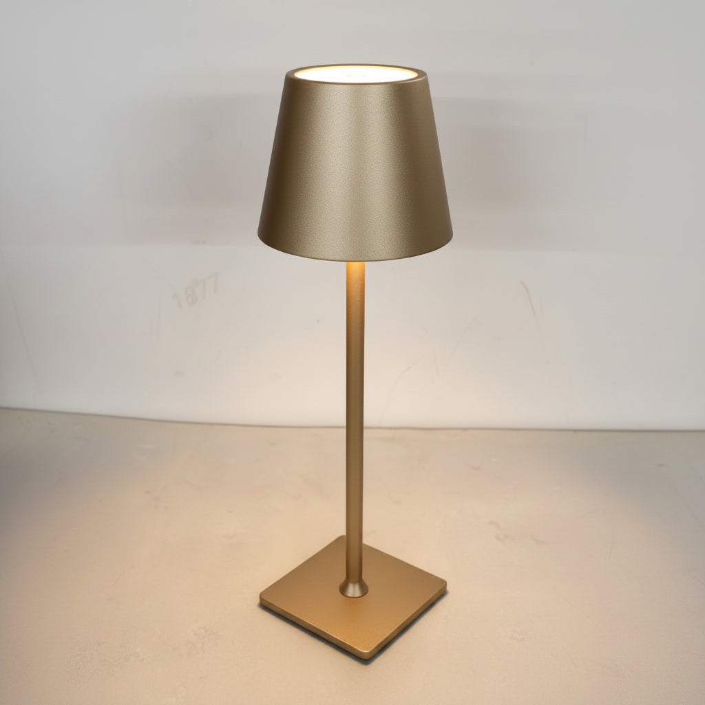 LUXNEST ασύρματο επιτραπέζιο φωτιστικό LED — Ρυθμιζόμενη φωτεινότητα και ατμοσφαιρικός φωτισμός