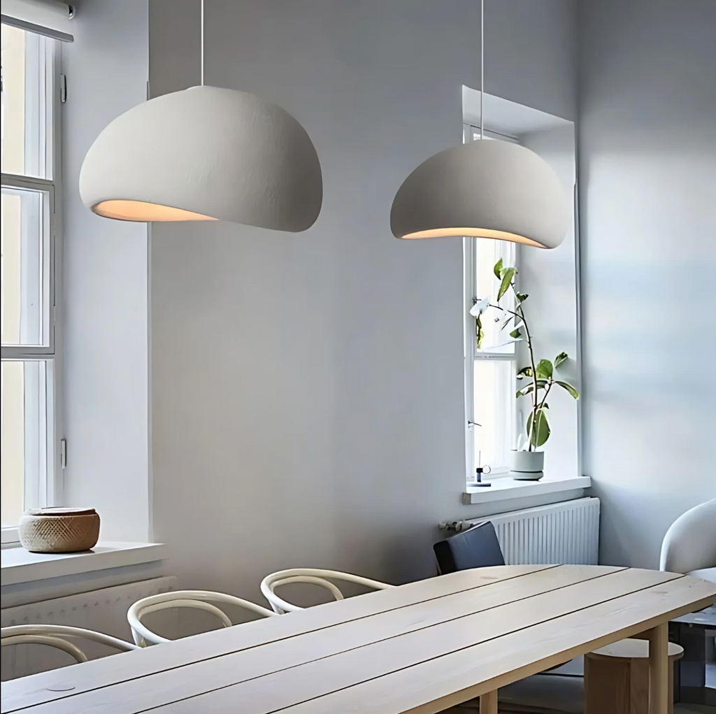 NimbleGlow Adjustable LED Pendant Light With Wabi Sabi Style For Modern Interiors