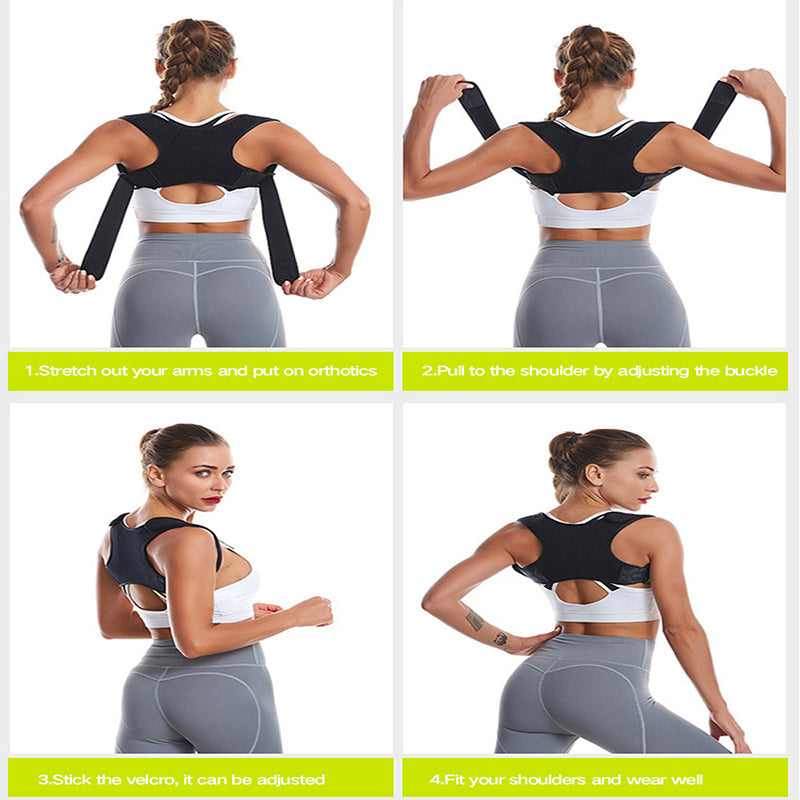 Breathable Flexible Back And Shoulder Posture Brace