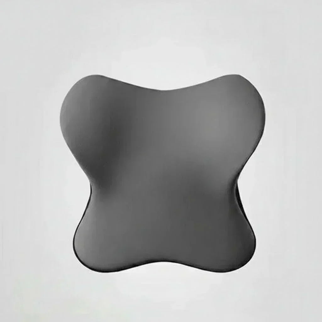 AeroEase Memory Foam Car Pillow — Contoured Neck and Lumbar Support