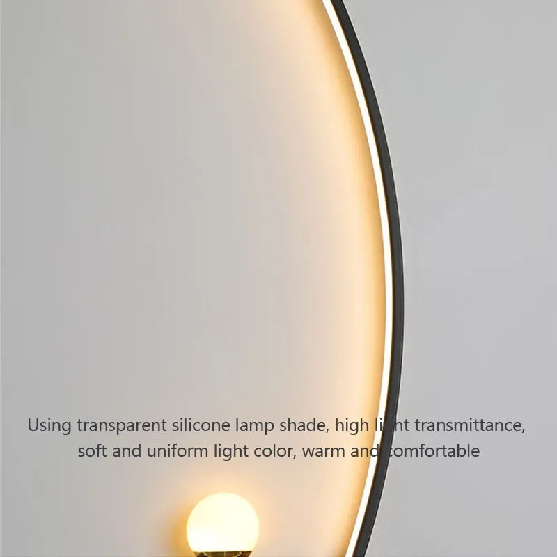 AstraGlow Modern Metal Wall Light With Black And Gold Stripe Finish For Indoor Or Outdoor Use