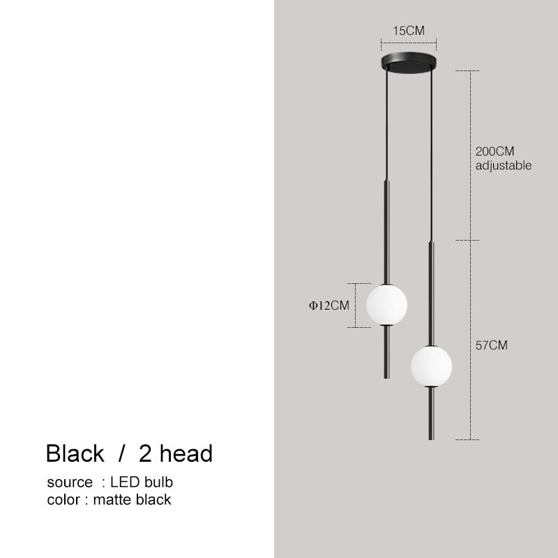 OrionGlow Glass Orb Pendant Light For Modern Dining Rooms And Bedrooms Minimalist Ceiling Fixture