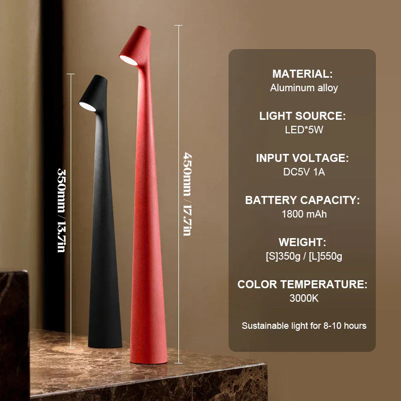 Nordic Minimalist Cordless Desk Lamp For Comfortable Reading And Ambient Glow In Any Space