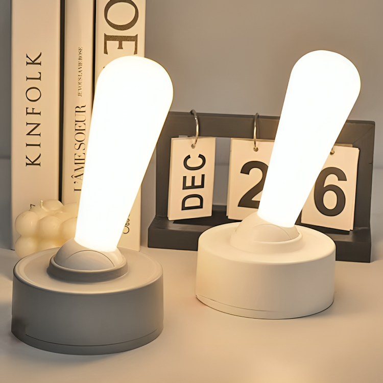 Lampada da tavolo e da terra a LED ricaricabile GlowDo — Dimmerazione continua, moderno design a joystick