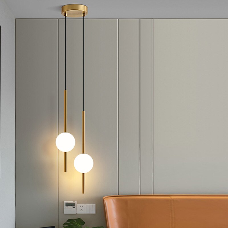 OrionGlow Glass Orb Pendant Light For Modern Dining Rooms And Bedrooms Minimalist Ceiling Fixture