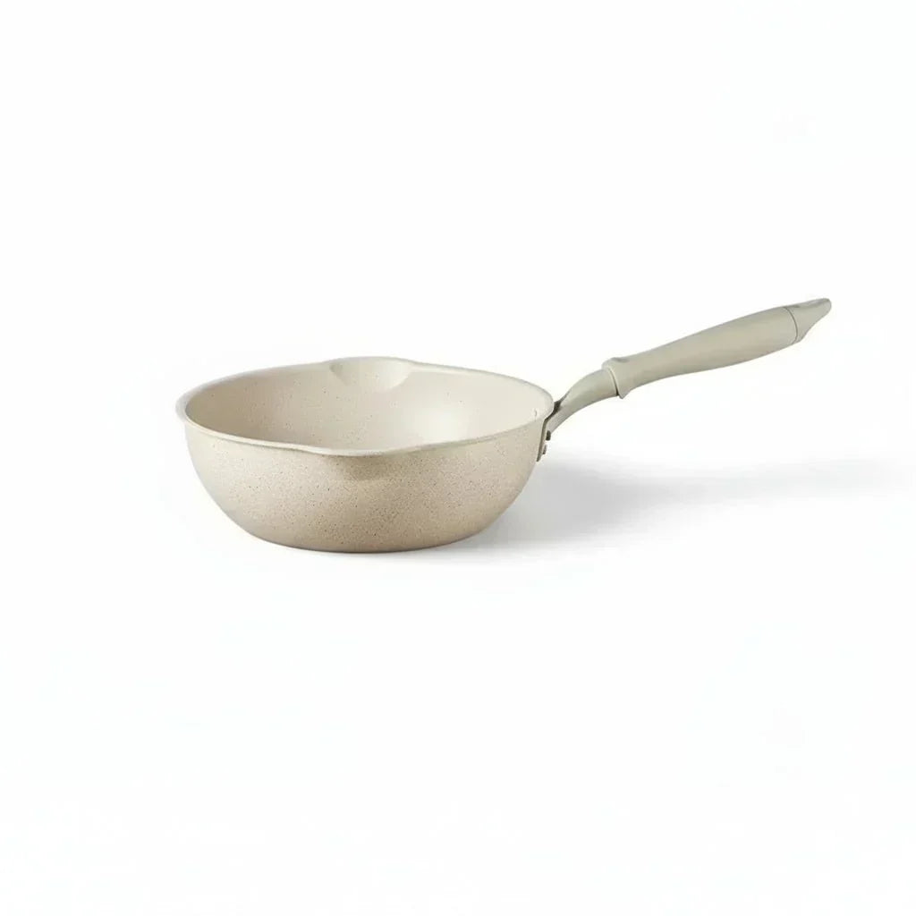 TerraStone Pro Deep Nonstick Wok — Maifan Stone Coating, Three-Layer Base, Aluminum Alloy