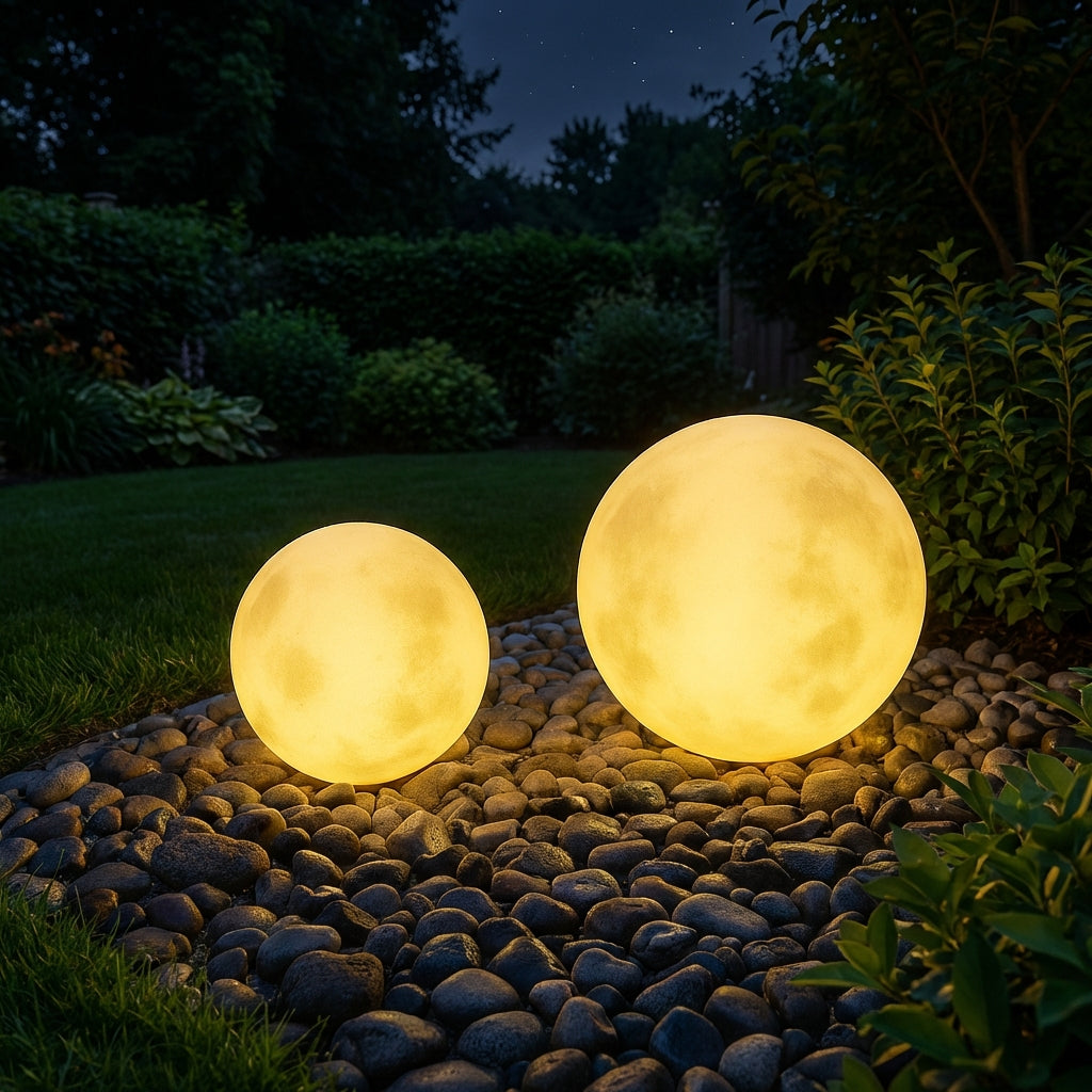 NovaGlow Solar Powered Garden Lantern With Globe Shaped Light For Outdoor Spaces
