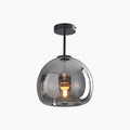 Elegant Glass Ceiling Fixture With Pendant Or Semi Flush Mount For Versatile Living Spaces