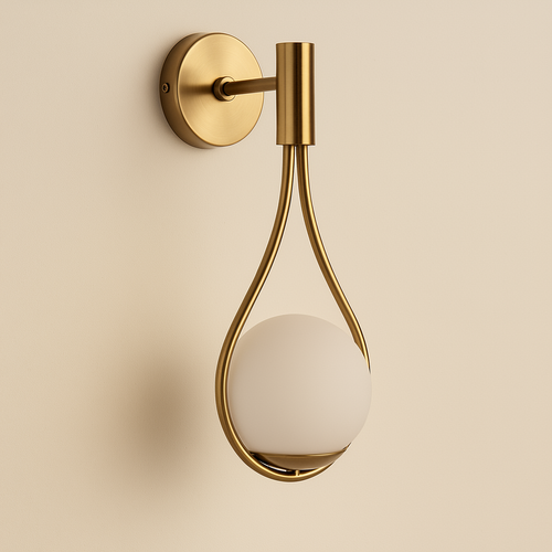 AuraNova Contemporary Metal Wall Light With Sculptural Frame For Modern Interiors