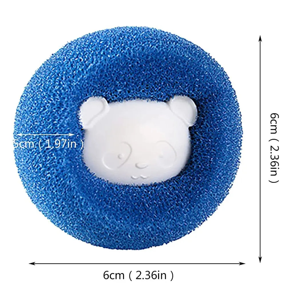 6 boules de lavage réutilisables contre les poils d’animaux et les peluches — lot de 6