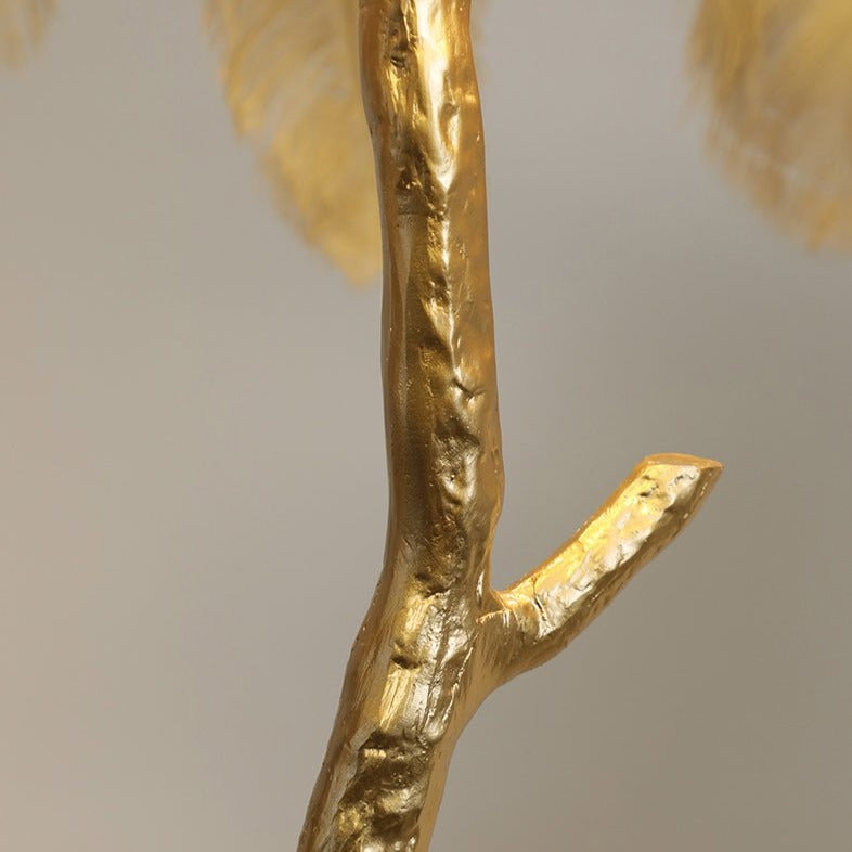 AstraLoom Ostrich Feather LED Floor Lamp With Adjustable Height For Home And Gentle Glow