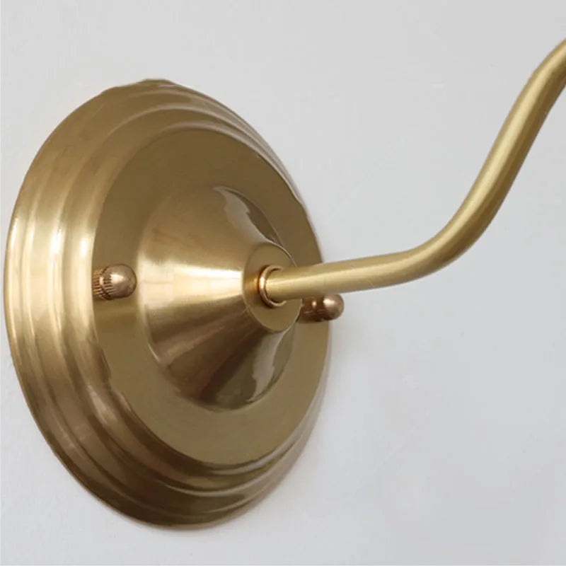 Tiffany Wall Lamp With Stained Glass, Brass, E27 Retro Style, Toggle Switch