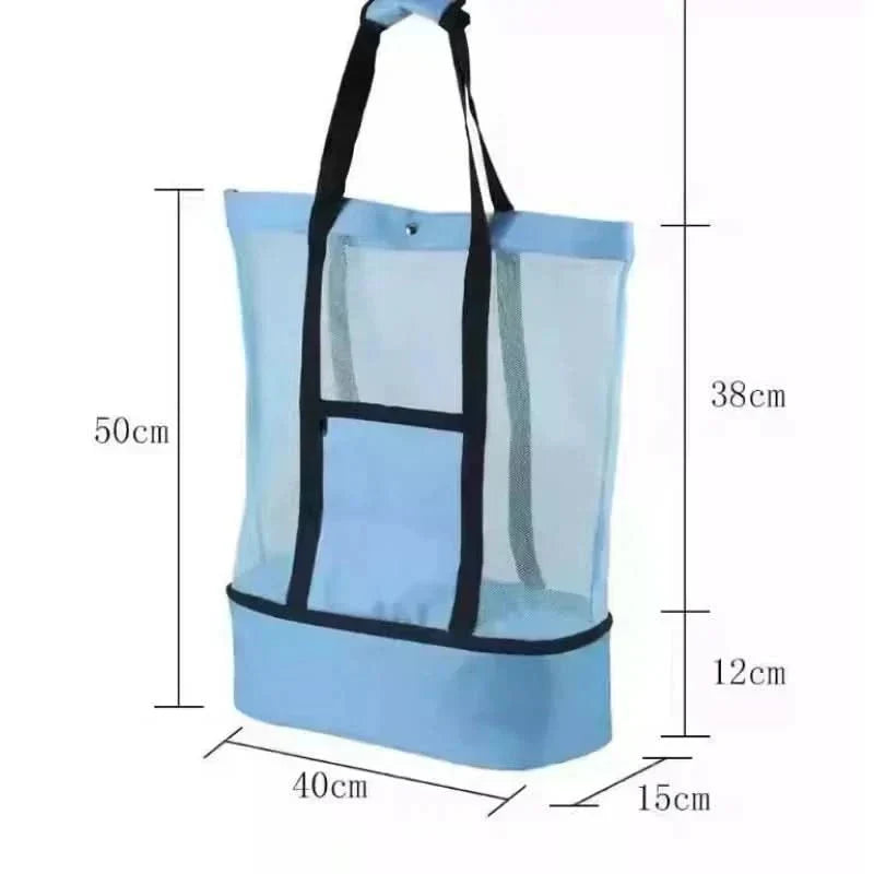 Sunwave Spacious Waterproof Tote — Stable Base and Open Mesh Design