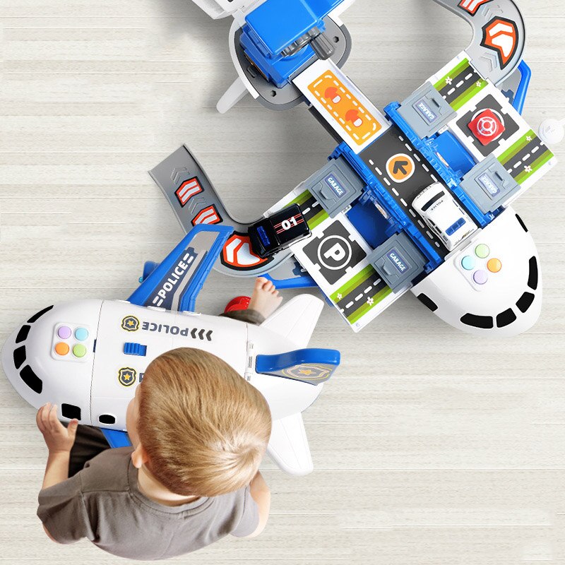 Airplane Playset With 20 Pieces, Airport Theme And Construction Vehicles