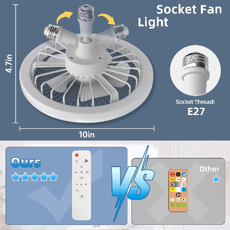 Tenký stropní ventilátor s vestavbou — integrované LED osvětlení, kompaktní nízkoprofilové provedení