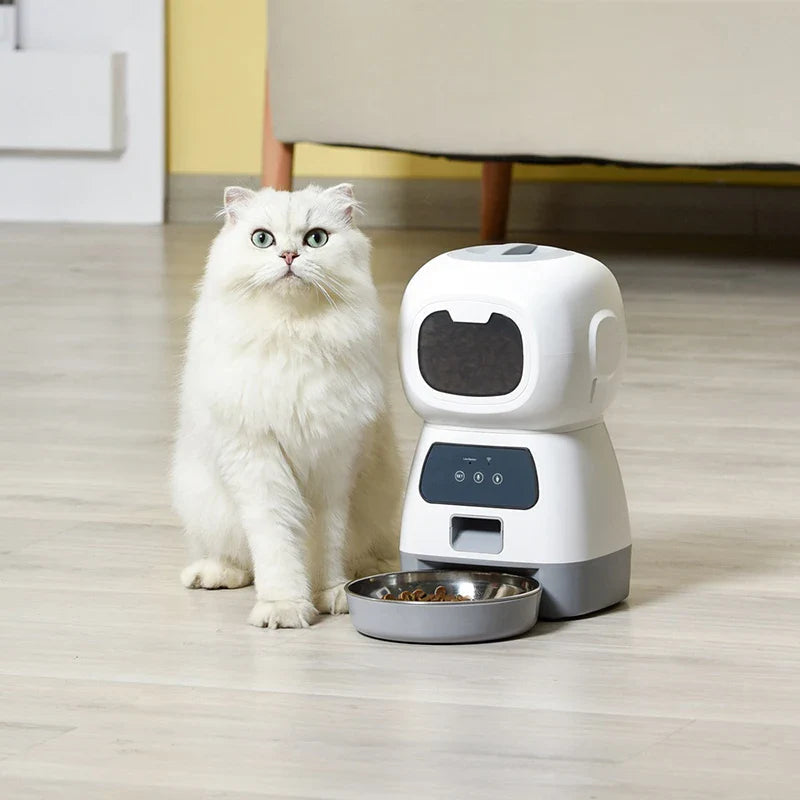 Smart foderautomat til kæledyr — programmerbare tidsplaner, stemmeoptagelse, WiFi-appstyring