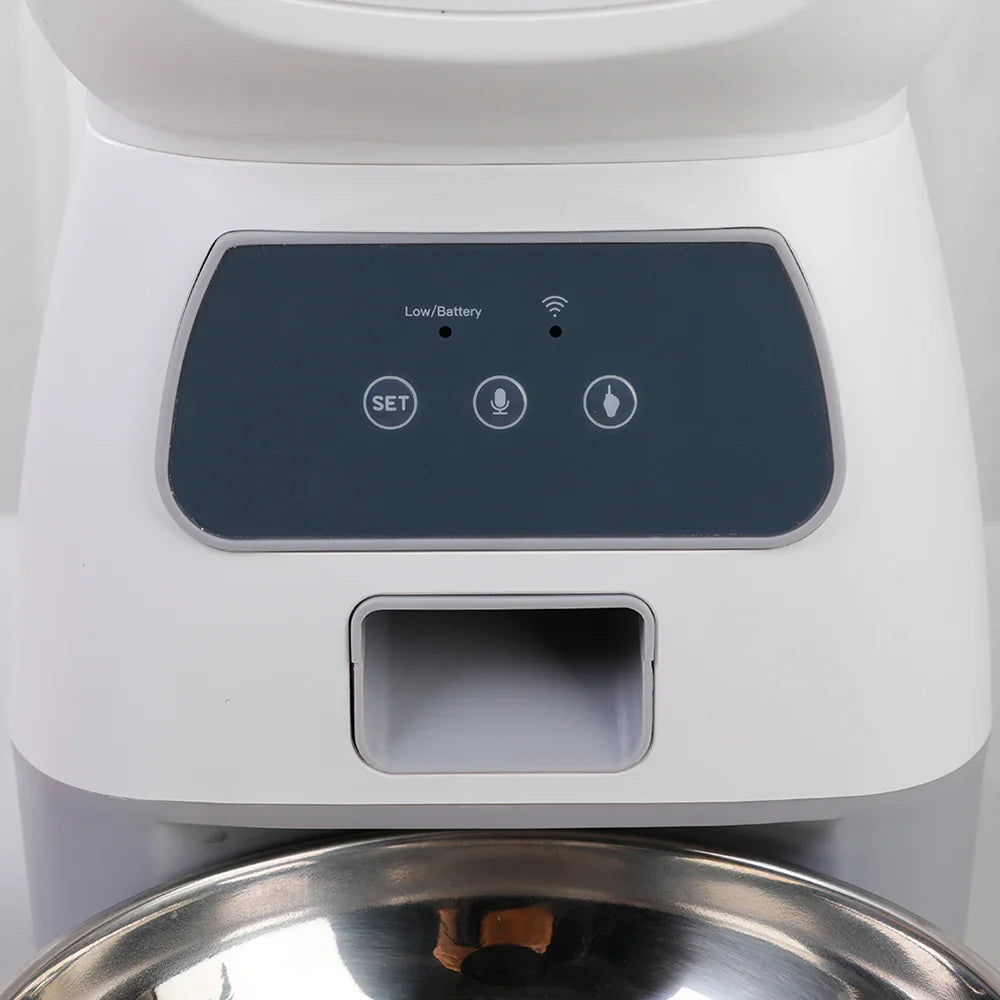 Smart foderautomat til kæledyr — programmerbare tidsplaner, stemmeoptagelse, WiFi-appstyring