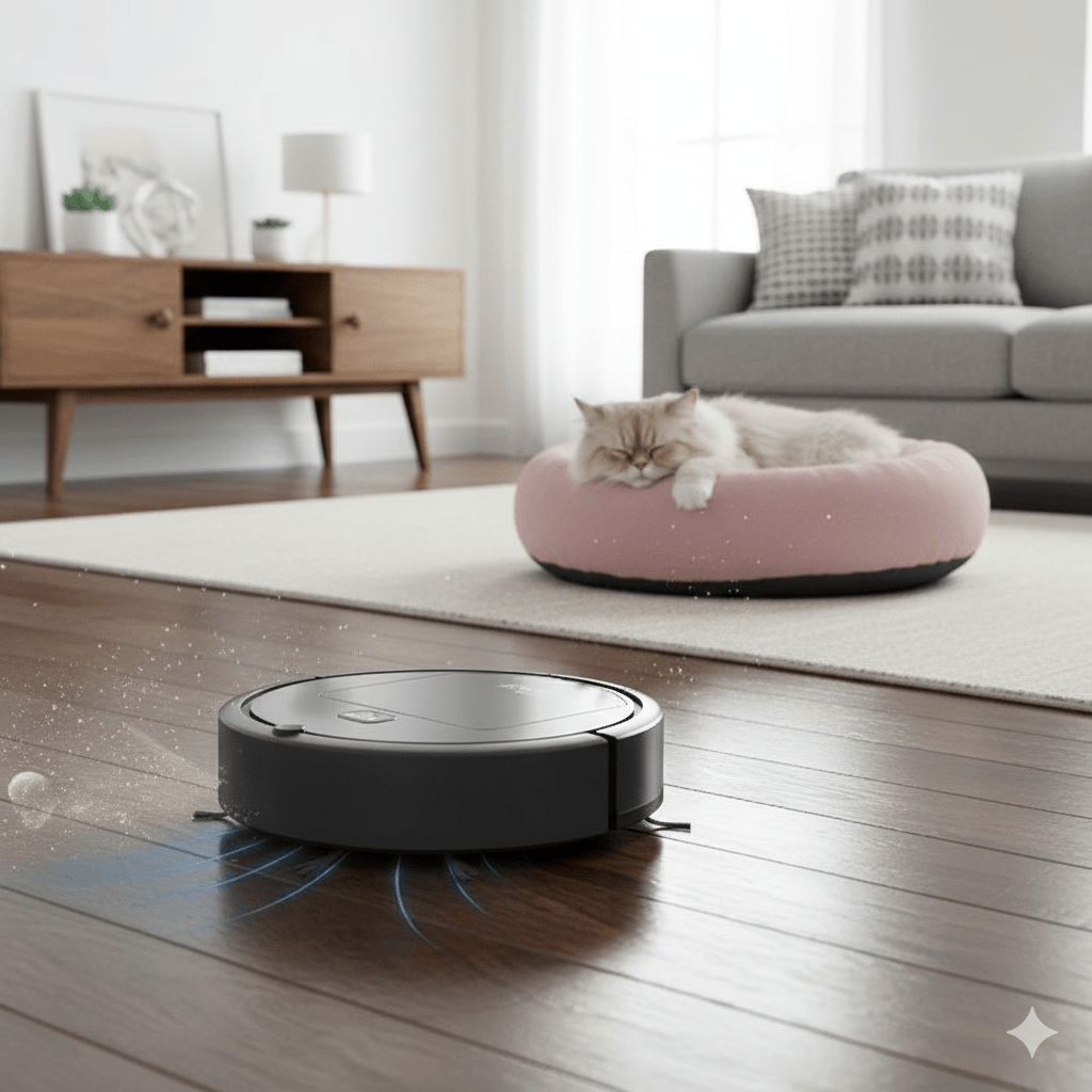 Smart Home Ultra Quiet Robot Vacuum — HEPA Filtration, Intelligent Routing, Hard Floors & Short Rugs