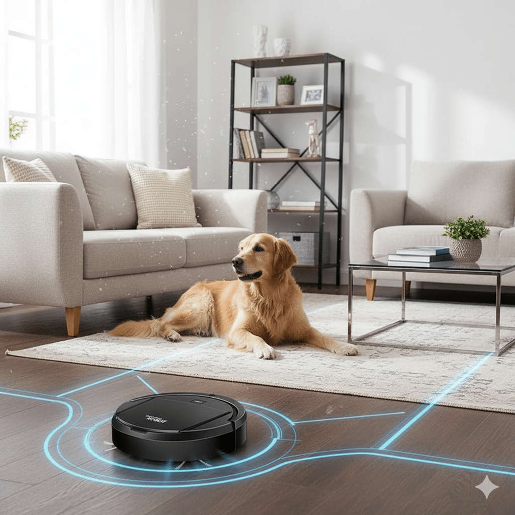 Smart Home Ultra Quiet Robot Vacuum — HEPA Filtration, Intelligent Routing, Hard Floors & Short Rugs