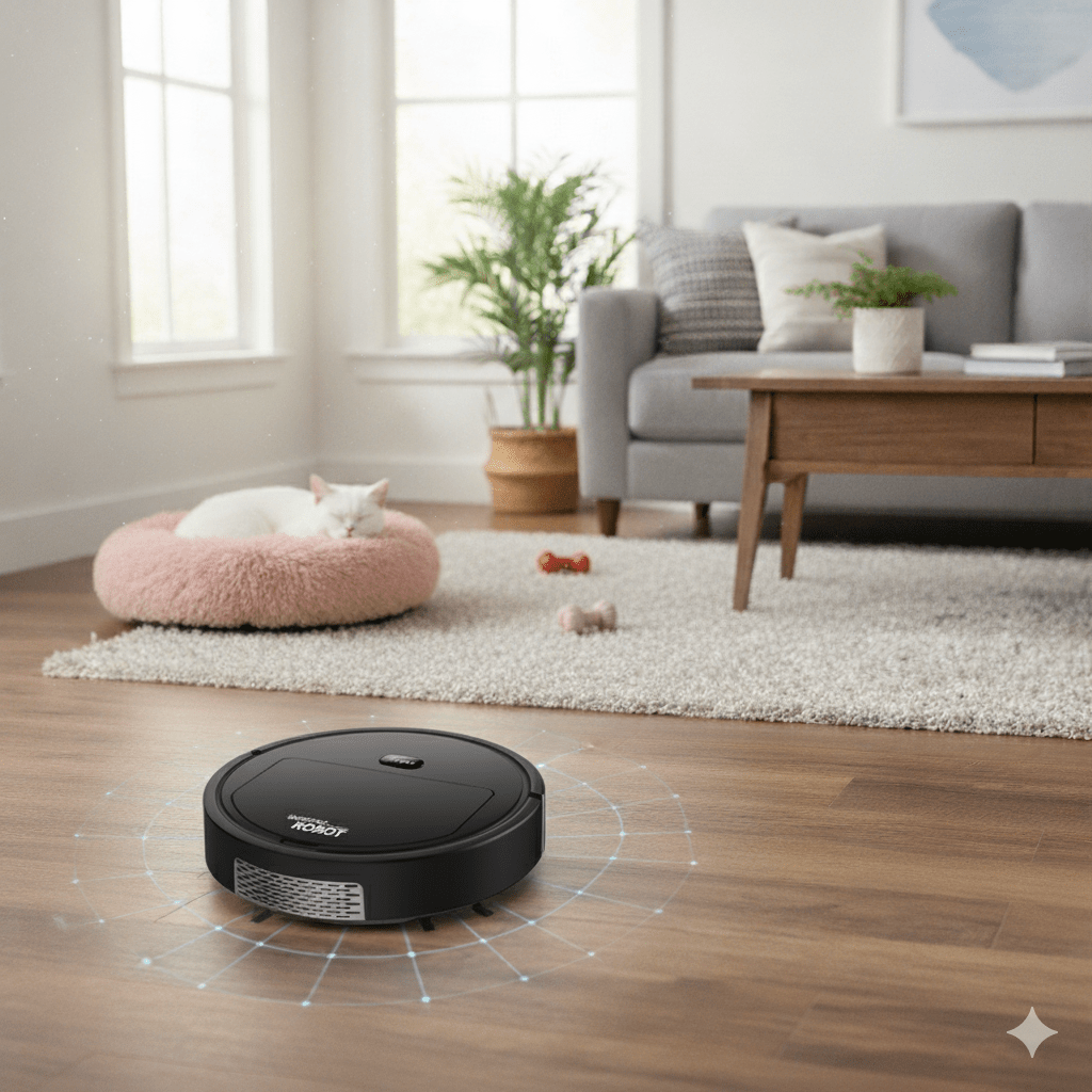 Smart Home Ultra Quiet Robot Vacuum — HEPA Filtration, Intelligent Routing, Hard Floors & Short Rugs