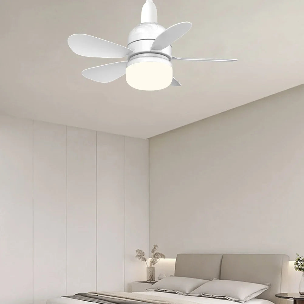 Chytrý stropní ventilátor LED — integrovaná montáž naplocho, nastavitelné osvětlení