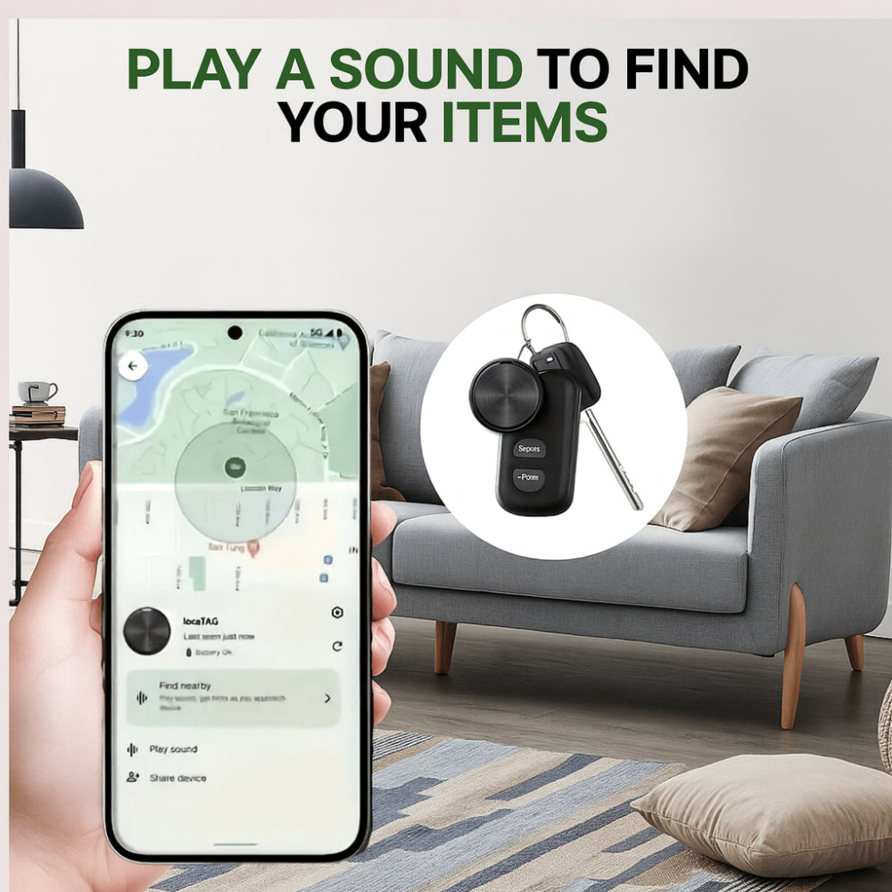 علامة تعقب ذكية مدمجة تعمل عبر Bluetooth مع تنبيهات فورية