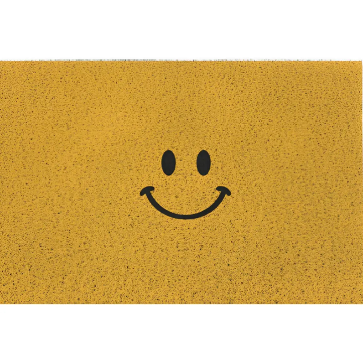 Smiley-Fußmatte – Rutschfestes PVC mit Schnelltrocknender Oberfläche Zorenza